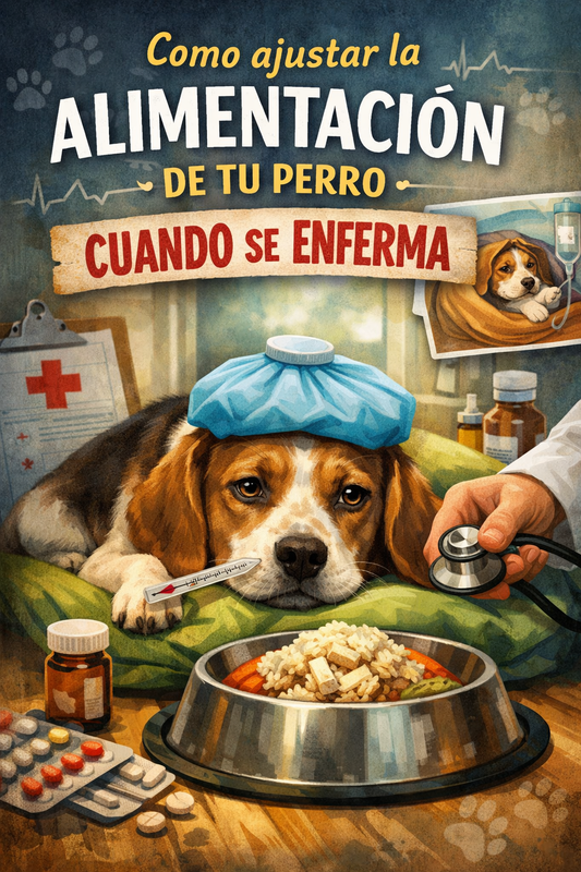 COMO AJUSTAR LA ALIMENTACIÓN DE TU PERRO CUANDO SE ENFERMA